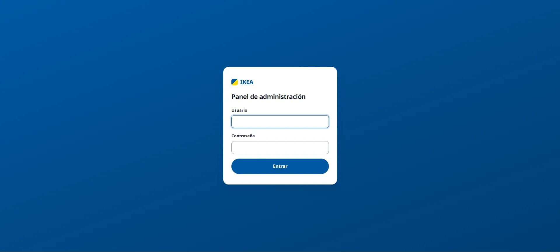 Acceso al panel de administración